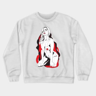 Eva Elfie Red Hot Crewneck Sweatshirt